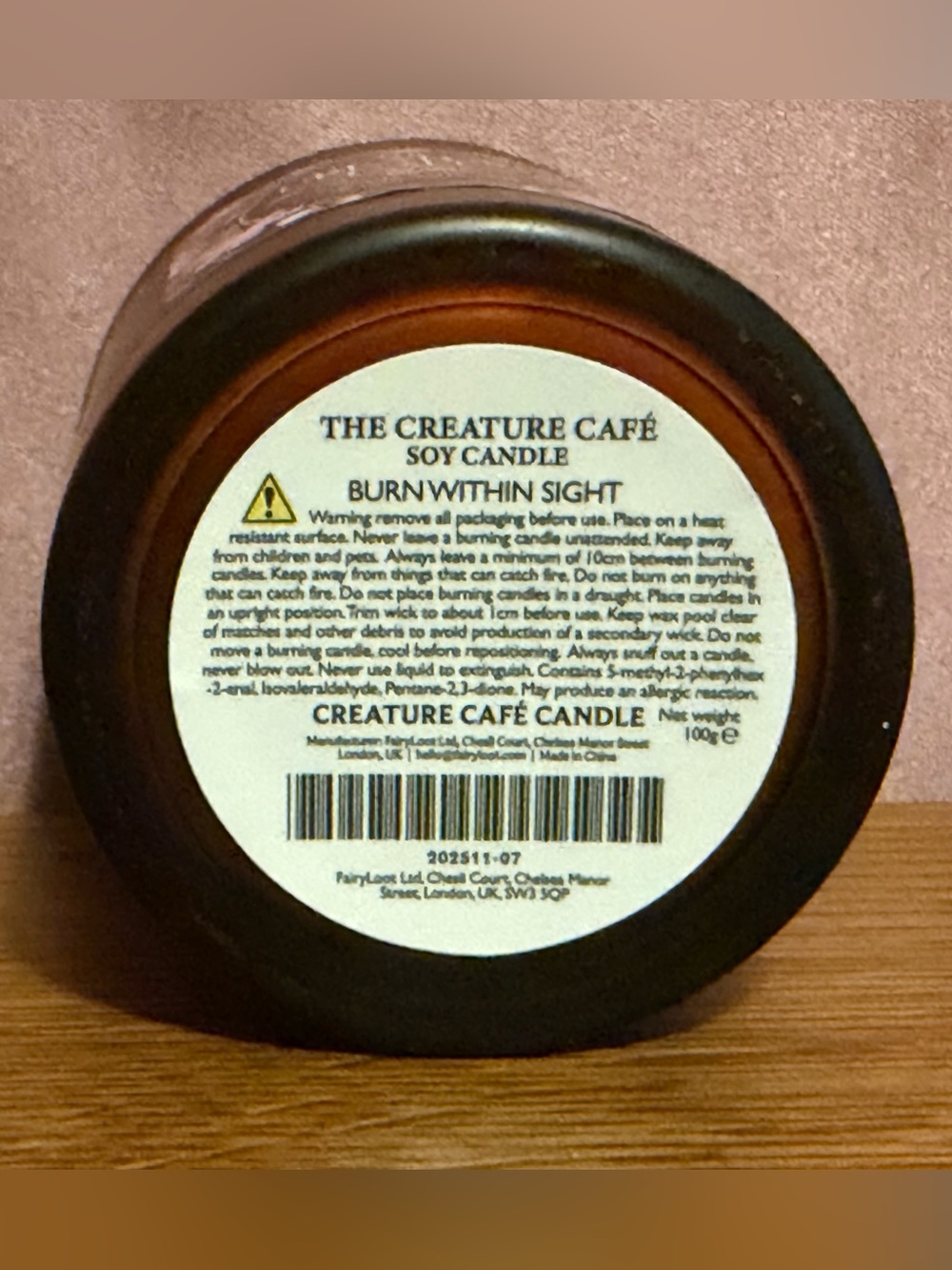 Fairyloot The Creature Café Iced Coffee Scented Candle NIB - Picture 3 of 5